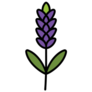 Lavender Icon Sticker