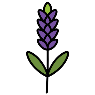 Lavender Icon Sticker