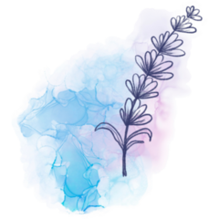 Lavender Ink Sticker