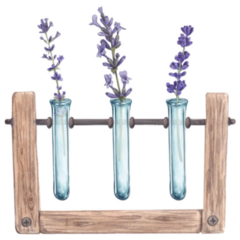 Lavender Interior Vase Sticker