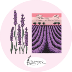 Lavender Landscape Sticker
