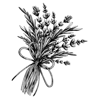 Lavender & Leaves Sticker