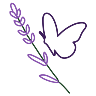Lavender Line Sticker