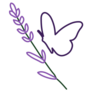 Lavender Line Sticker