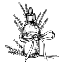 Lavender Oil Sketch Sticker