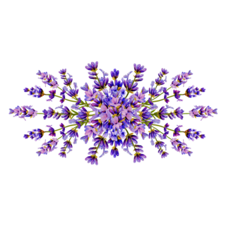 Lavender Painted Sticker