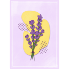 Lavender Poster Sticker