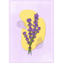 Lavender Poster Sticker