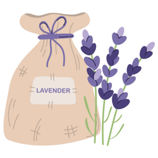 Lavender Pouch Sticker