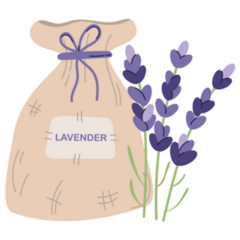 Lavender Pouch Sticker