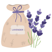 Lavender Pouch Sticker