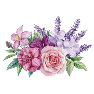 Lavender Rose Sticker