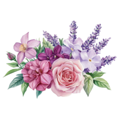 Lavender Rose Sticker