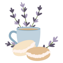 Lavender Treats Sticker
