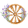 Lavender Wheel Sticker