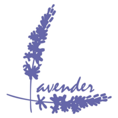 Lavender Word Logo Sticker