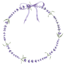 Lavender Wreath Sticker