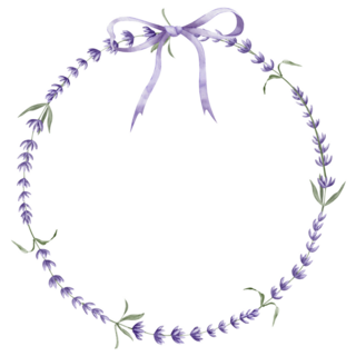 Lavender Wreath Sticker