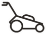 Lawn Garden Mower Landscaper Icon Sticker
