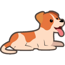 Laying Jack Russell Sticker