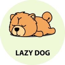 Lazy Dog Chow Chow Sticker