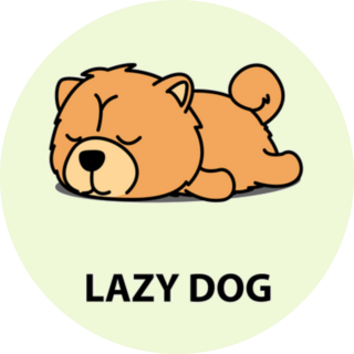 Lazy Dog Chow Chow Sticker