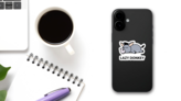 Lazy Donkey Sleeping Icon Illustration Sticker on a Phone (New) example