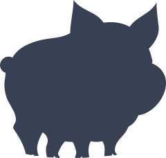 Lazy Pig Sticker