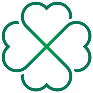 Leaf Clover Icon Design Outline Sticker