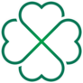 Leaf Clover Icon Design Outline Sticker