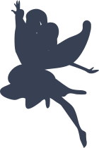 Leaping Fairy Sticker