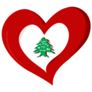 Lebanese Heart Sticker