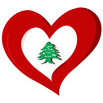Lebanese Heart Sticker
