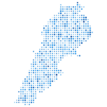 Lebanon Blue Dot Sticker