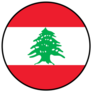 Lebanon Circle Flag Sticker