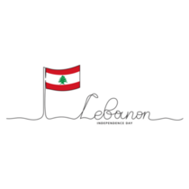 Lebanon Drawn Lettering Sticker