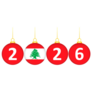 Lebanon Flag 2026 Sticker