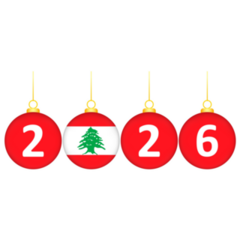 Lebanon Flag 2026 Sticker