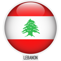 Lebanon Flag Glossy Sticker