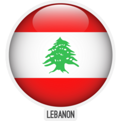 Lebanon Flag Glossy Sticker