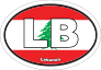 Lebanon Lb Flag Oval Sticker
