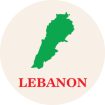 Lebanon Logo Map Sticker