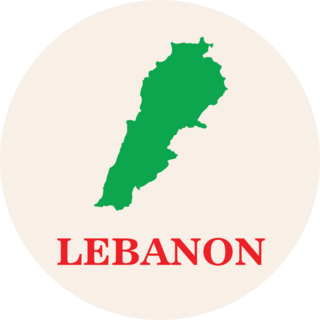 Lebanon Logo Map Sticker