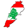 Lebanon Map Frame Sticker