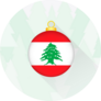 Lebanon Ornament Sticker