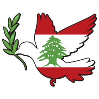 Lebanon Peace Flag Sticker