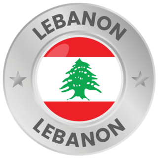 Lebanon Silver Coin Sticker