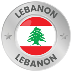 Lebanon Silver Coin Sticker