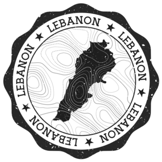 Lebanon Stamp Sticker 
