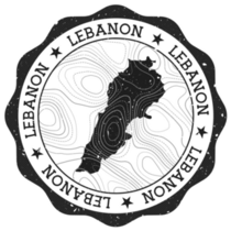 Lebanon Stamp Sticker 